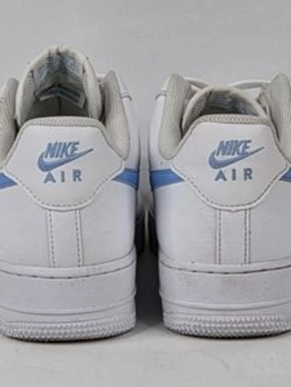 Nike Air Force 1 Low White Blue Sneakers, Size: 9 Men